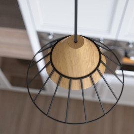 Loftlampe aus Holz