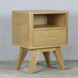 Wooden bedside table with a...