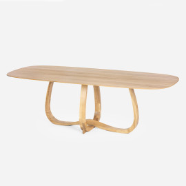 Designer oak dining table