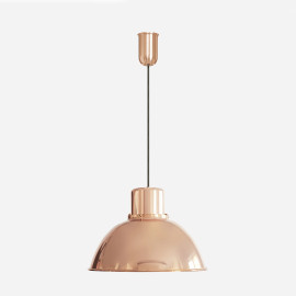 Large modern copper lamp