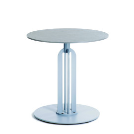 Coffee table on a metal leg