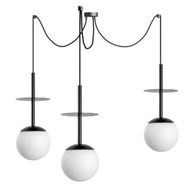 Triple minimalist lamp in a...